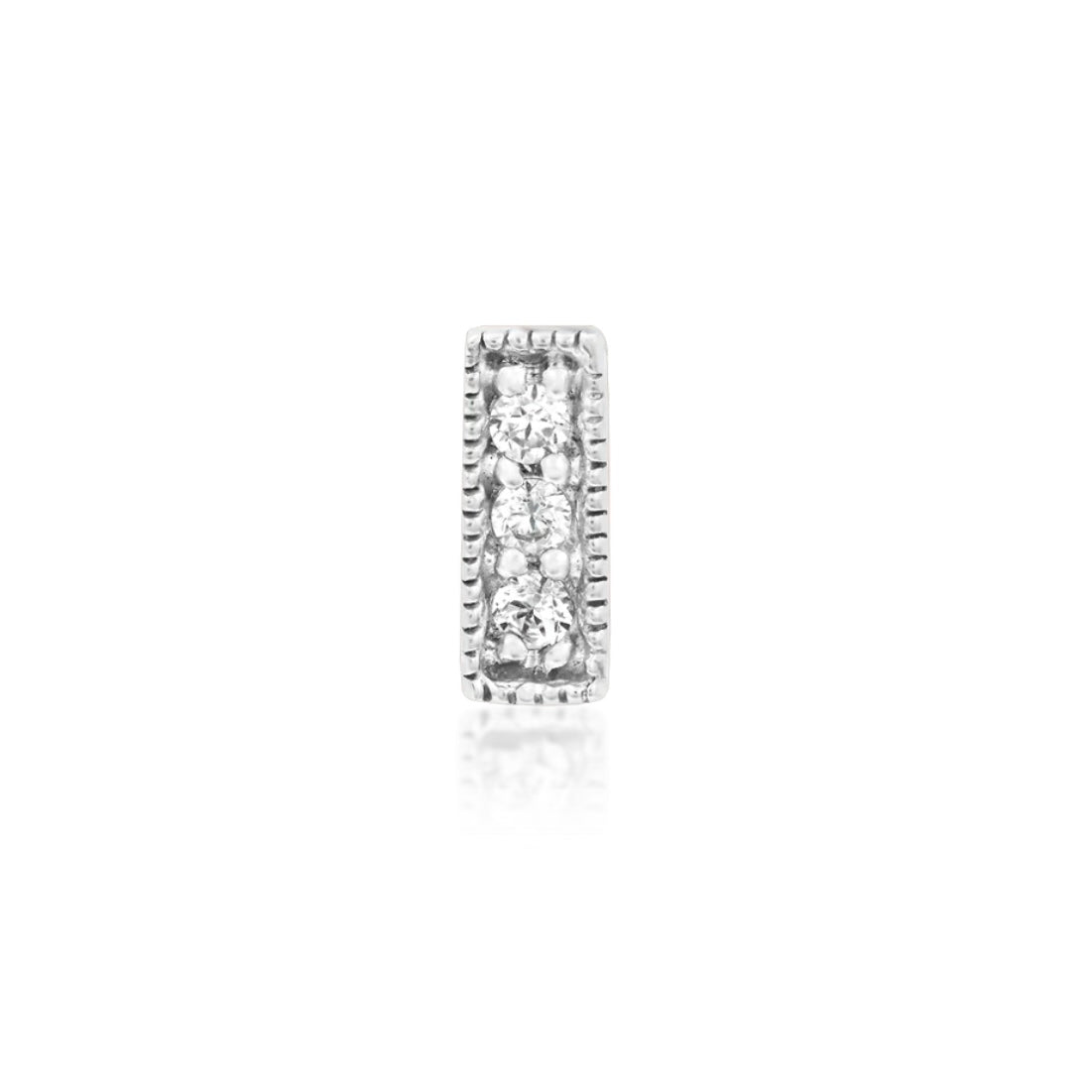 Milligrain CZ Bar