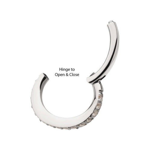 Oval Gem Hoop