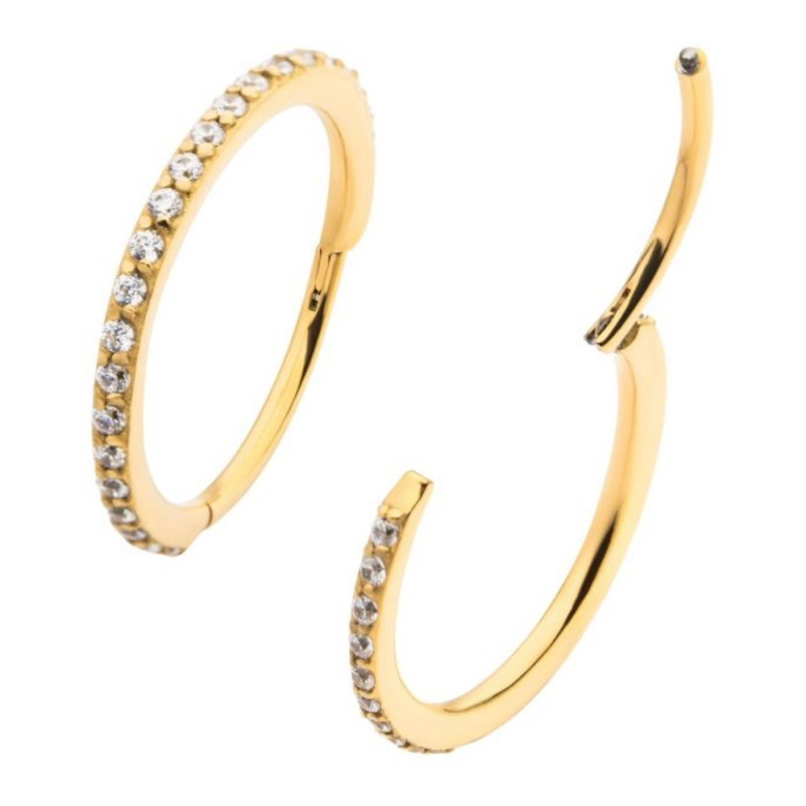 PVD Chunky Gem Hoop