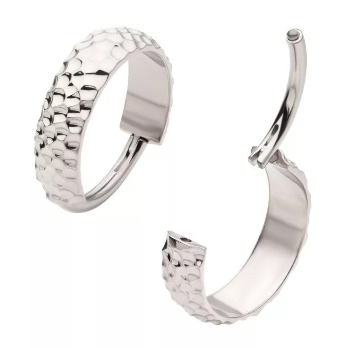 Titanium Hammered Clicker Hoop
