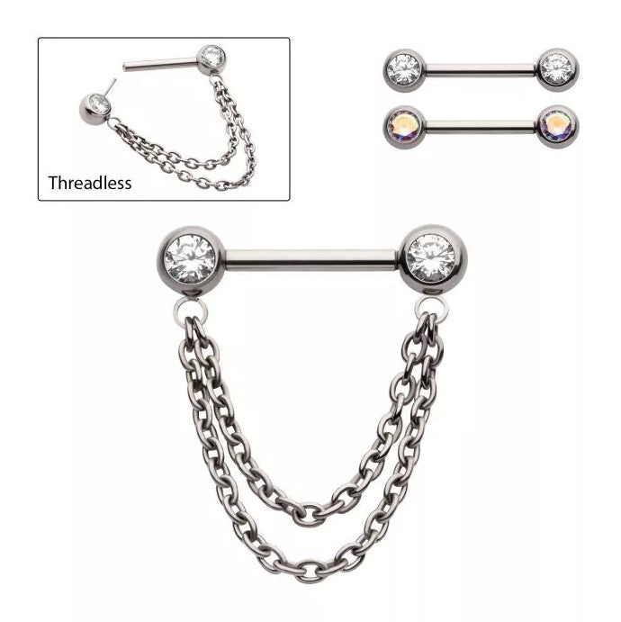 Double Chain Nipple Bar