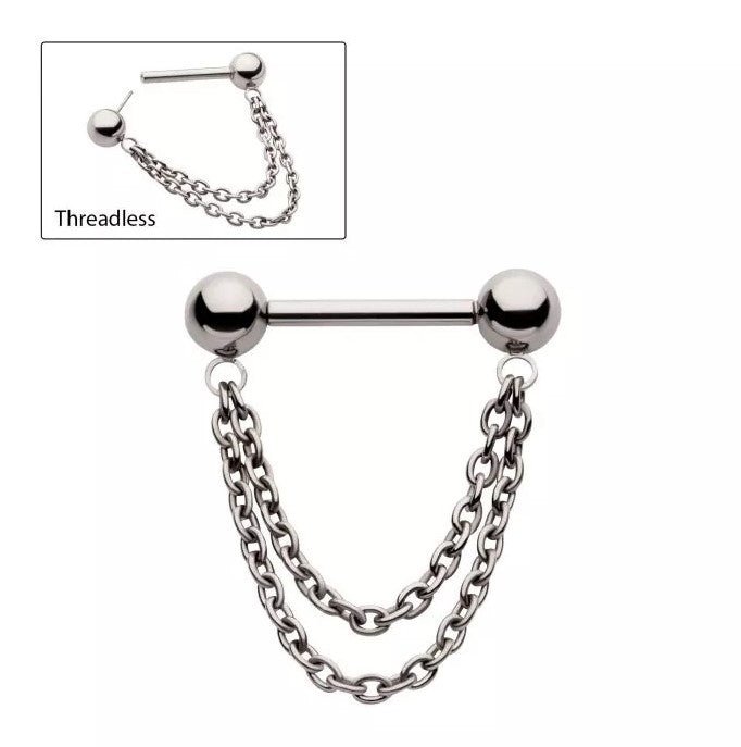 Double Chain Stud