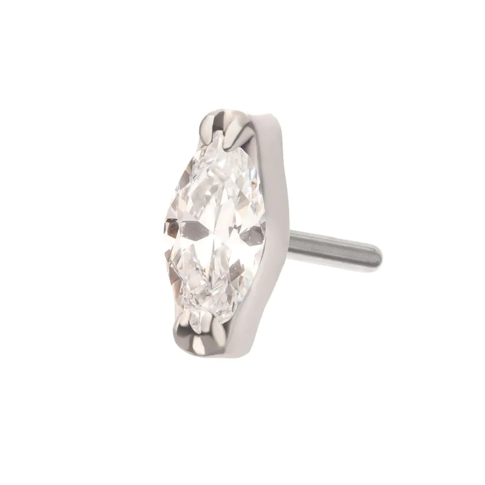 Petite Marquise Prong Gem