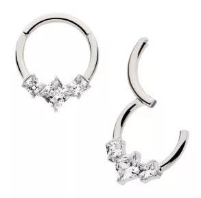 Princess Cut CZ Clicker