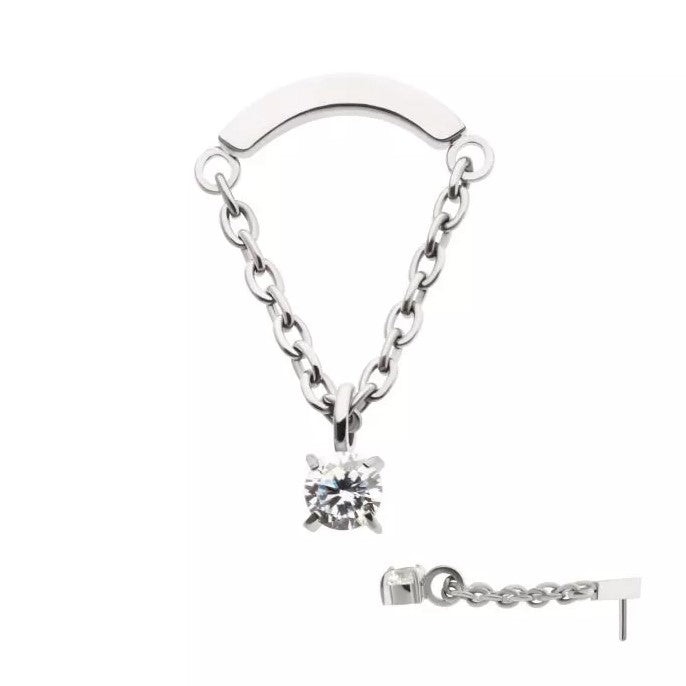 Tear Drop Chain Dangle Top