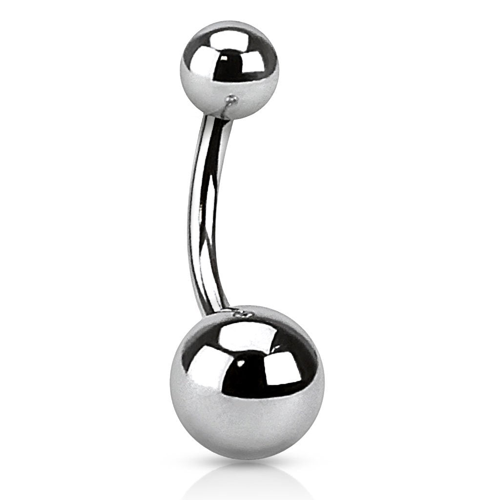 Plain Titanium Navel Curve