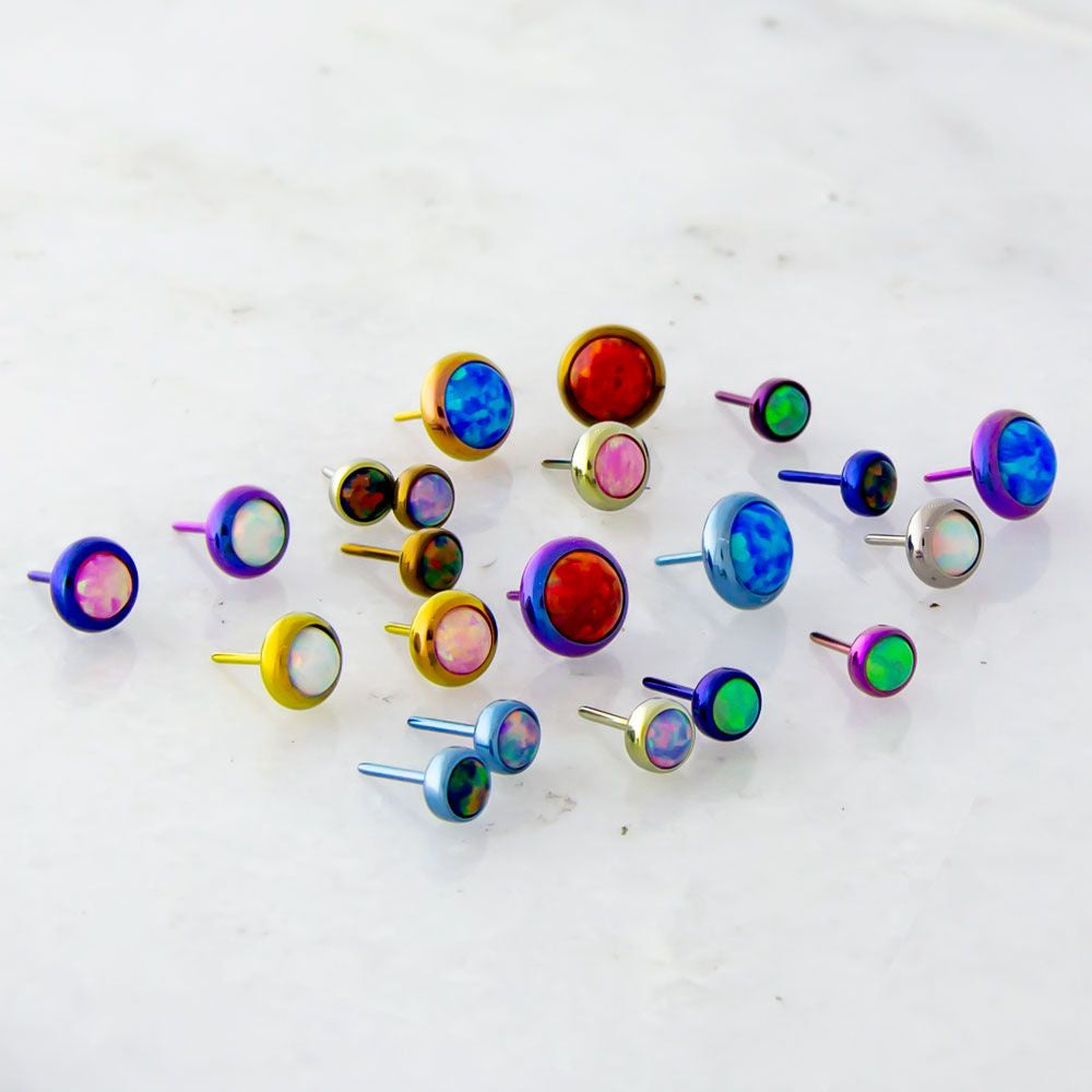 Threadless Bezel Set Opal Top