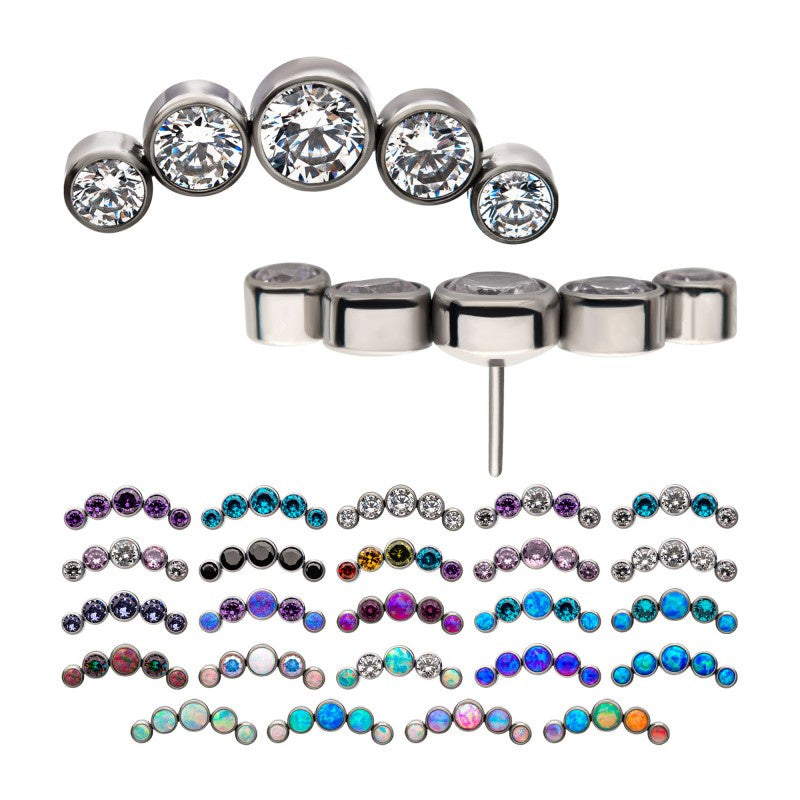 Threadless 5 Bezel Set Cascade