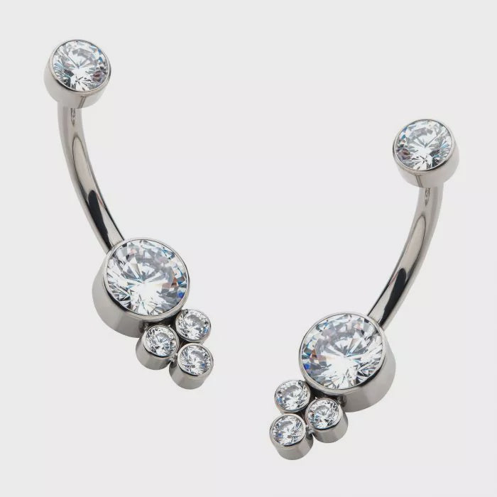 CZ Trinity Navel Bar