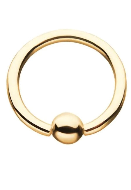 Gold Captive Bead Ring
