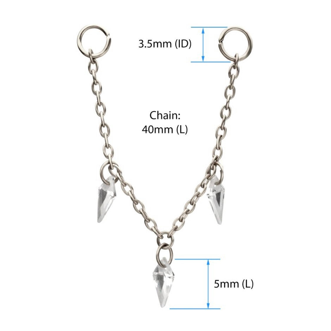 CZ Kite Chain Attachment