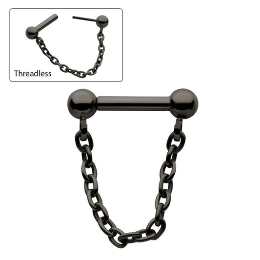 PVD Titanium Chain Stud
