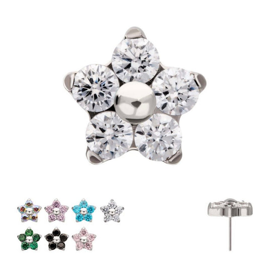 5 petal Threadless Flower Top