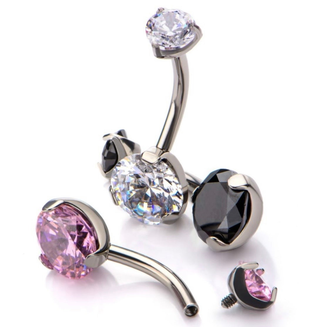 Swarovski Crystal Navel Bars