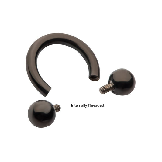 Black PVD Circular Barbell