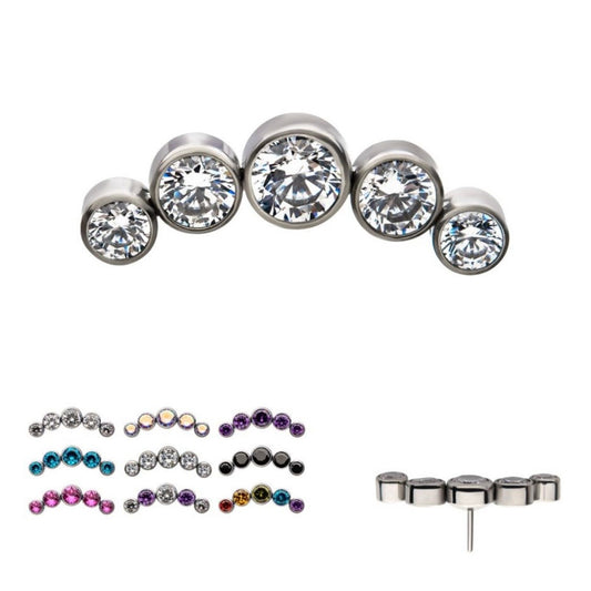 Threadless 5 Bezel Set Cascade