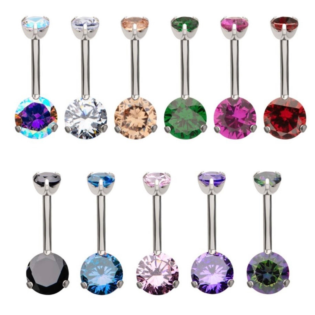 Swarovski Crystal Navel Bars