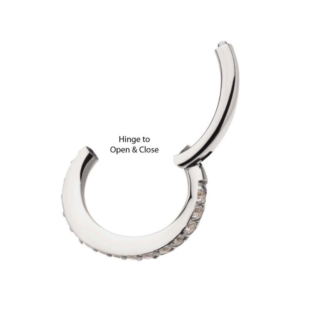 Oval Gem Hoop