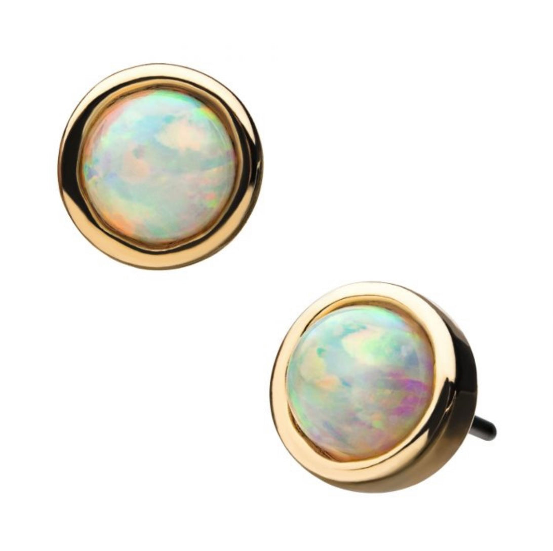 Gold Bezel Opal Top