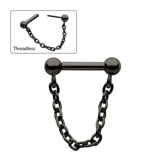 Black PVD Chain Stud