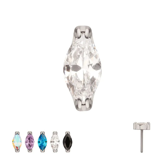 Petite Marquise Prong Gem