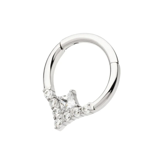 Clustered Princess Cut CZ Clicker