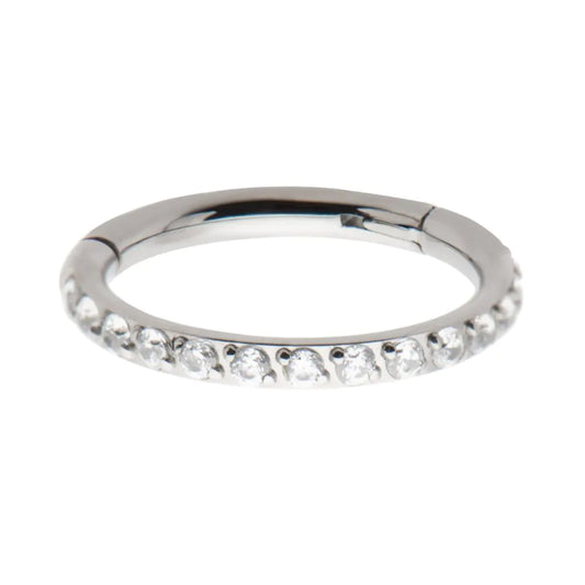 Titanium Gem Hoop