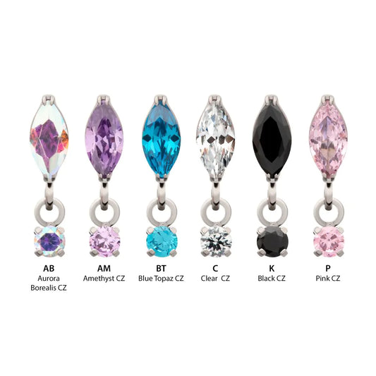 Marquise Dangle Top